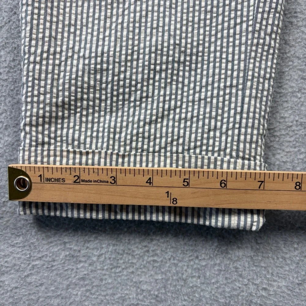 Engineered Garments Seersucker Pants Mens Small 32x28 Striped Cuffed USA MADE